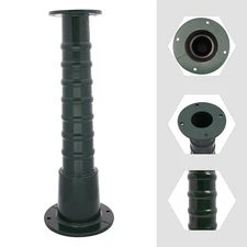 Water Pump Raised Base, Hand Water Pump Stand Green 12mm/0.5in for Parks, Yards