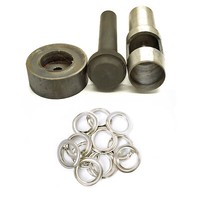 10X ÖSen Wascherset Mit Lochstanzer ÖSen Set Werkzeugkit 30Mm 40Mm ÖSen