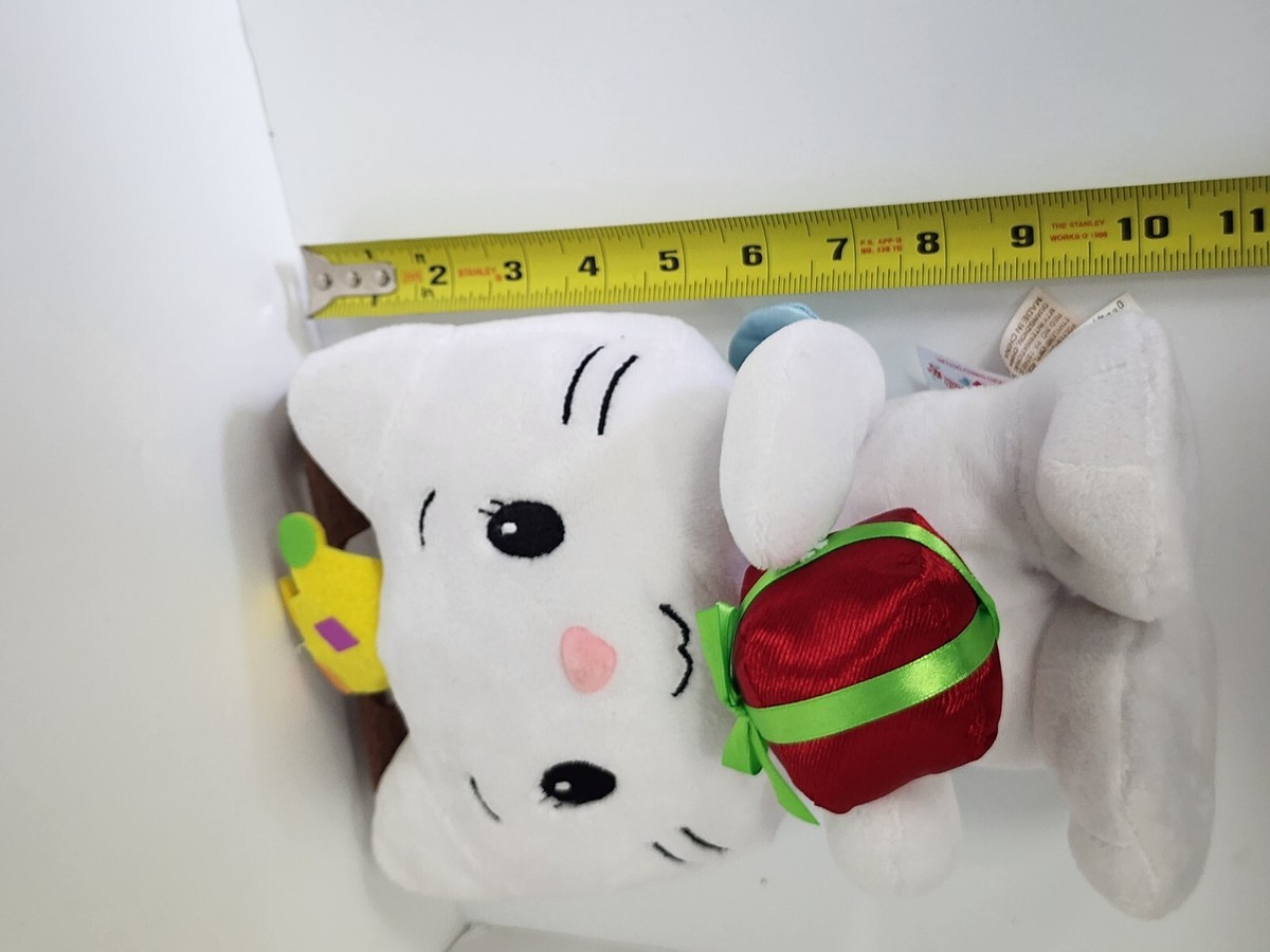 Angel Cat Sugar Plush Stuffed Toy White Present Antlers Christmas