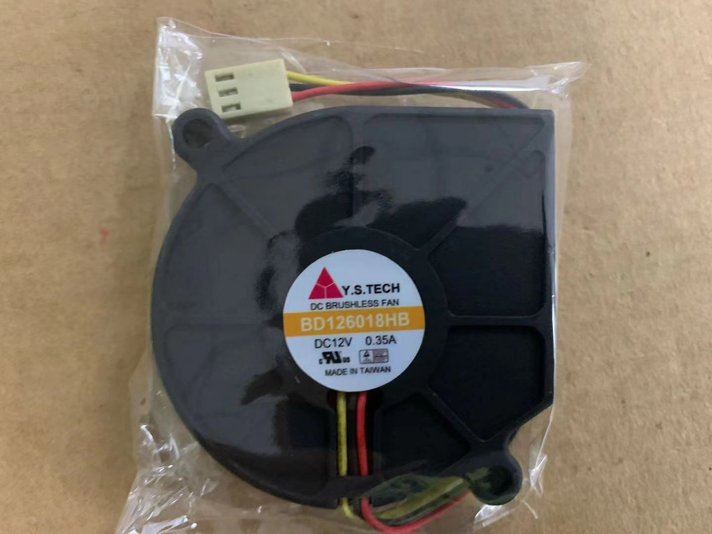 1pcs Y.S.TECH BD126018HB Blower Cooler Cooling Fan 60mmx18mm DC 12V 0.35A 3Pin