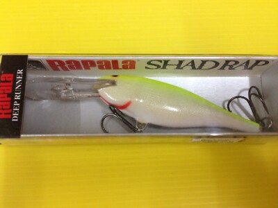 Rapala SR9SFC 3-1/2 Shad Rap 1/2 Oz Argent/Chartreuse