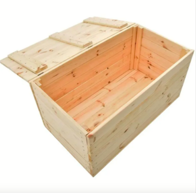 Cassapanca In Legno Tulipano - 100x40x50 Cm, Con Coperchio | Ideale Per Riporre Coperte, Giochi O Come Seduta - Foto 9