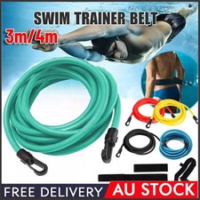 3/4M Swim Training Belts Swim Bungee Cords Resistance Bands Static Swimming Belt
