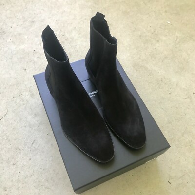 FW13 Saint Laurent Paris Wyatt Suede Chelsea Boots 42 Slimane