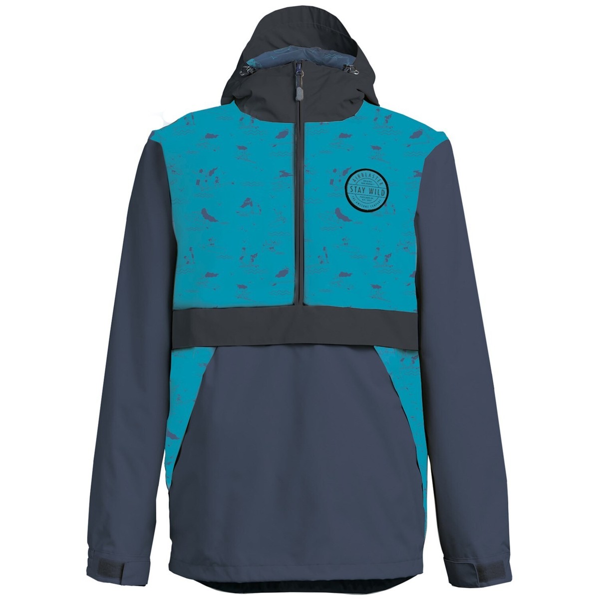 AIRBLASTER MEN'S XL TRENCH BLUE WINTER SKI SNOWBOARD OVER JACKET