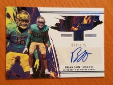 2023 Impeccable Canvas Creations Autographs Blue Brandon Joseph #'d 1/125