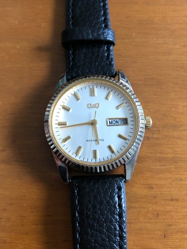 Raro Orologio Vintage QQ meccanico carica automatica cassa 36mm funzionante  | eBay