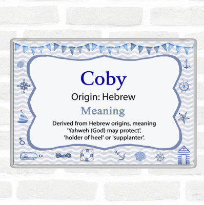 Coby Namensbedeutung Jumbo Kühlschrankmagnet Maritim