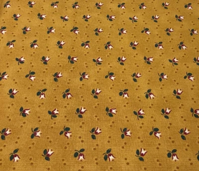 WINDHAM FABRICS - WILLIAMSBURG LIBERTY #30750-GOLD-FLORAL- BY THE YARD