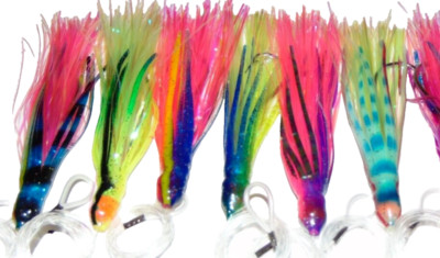 5 Pack Custom Saltwater Offshore Fishing Trolling Lure Mahi,Tuna,Wahoo Rigged