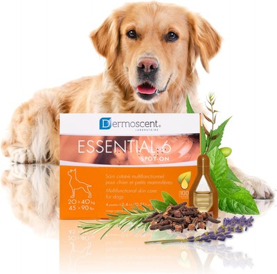 Dermoscent Essential 6 spot-on - Dog Skin Care for Dandruff & Allergy .32 oz 