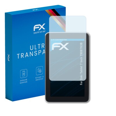 atFoliX 2x Displayschutzfolie für Zeki Tablet 7 Inch TBDB763B Schutzfolie klar