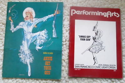 Vintage 1977 San Francisco Theater Program & Playbill ''ANNIE GET YOUR GUN''