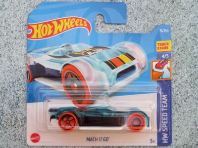 H2071 MACH IT GO blau orange Räder Hot Wheels 2022 071/250 CaseC Neu Guss