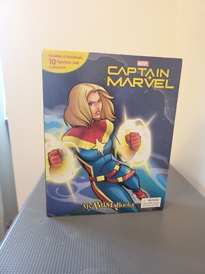Marvel CAPTAIN MARVEL My Busy Book, Map, 10 Figures, Carol Danvers