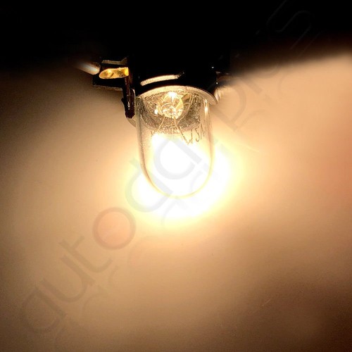 10x T10 Instrument Cluster Guage Halogen Bulb and Socket For Pontiac Warm White - Picture 3 of 6