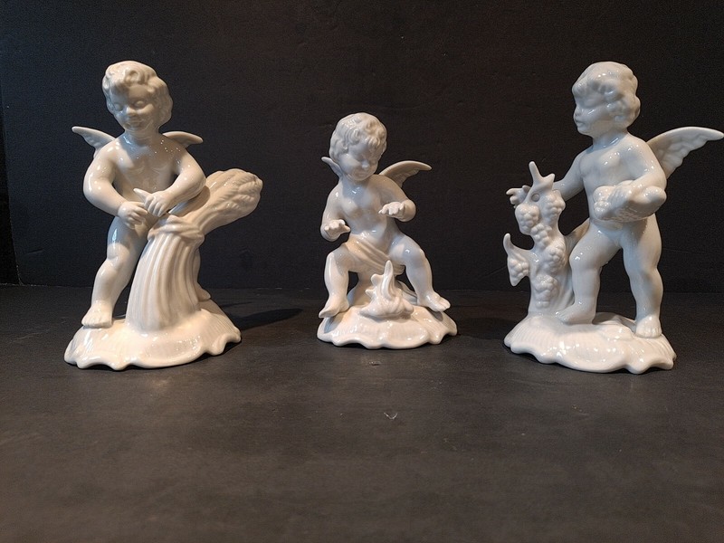 Set of 3 KARL HEINZ KLETTE Made In Germany Angel Figurines
