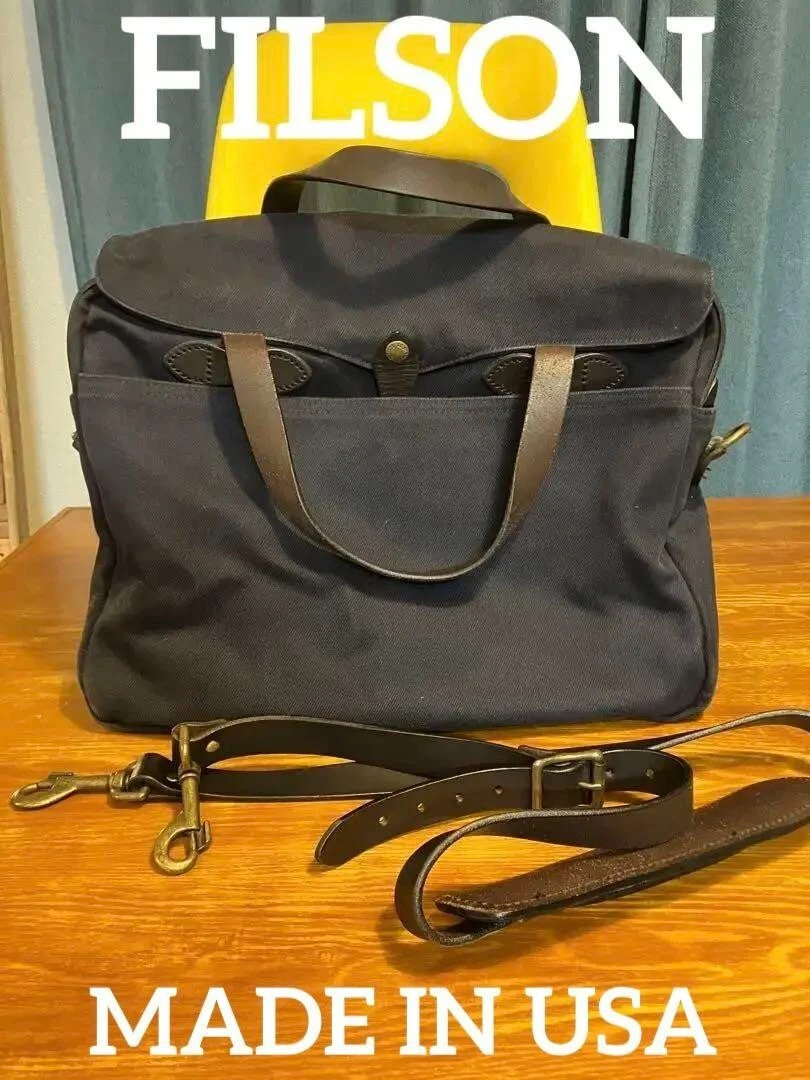 Filson navy briefcase sales