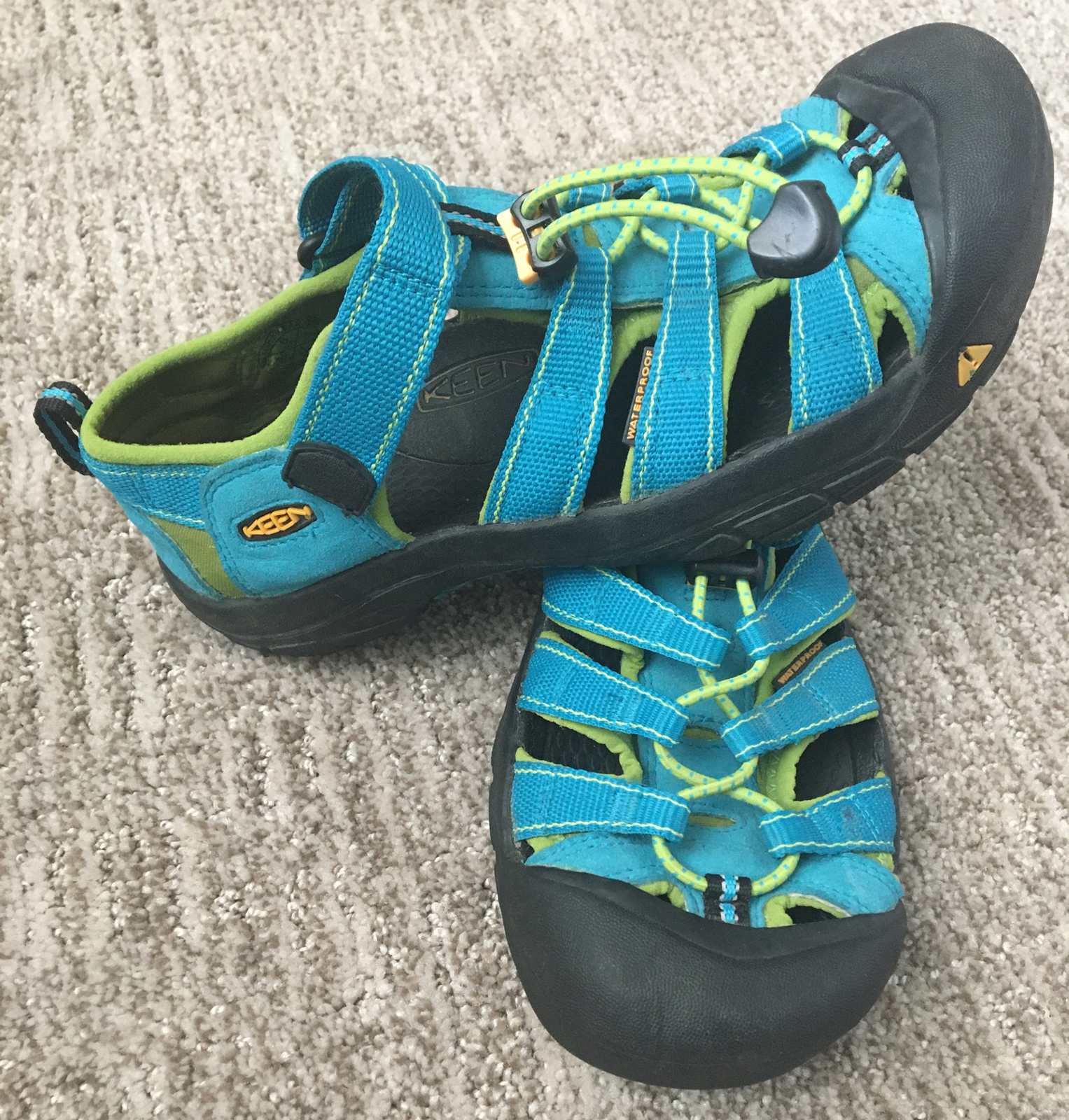 Sandali da trekking sportivi Keen Newport H2 donna taglia 6 blu verde scarpe da acqua