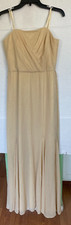 Lauren Ralph Lauren Shimmer Strapless Dress Gown WOMENS SIZE 6 GOLD NEW