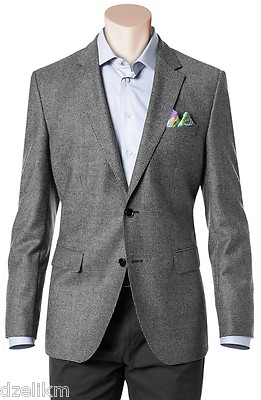 NWT Hugo Boss Black Label Hounds Tooth Blazer Jacket Trim Fit Sport Coat