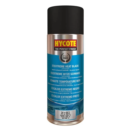 Hycote Colour Extreme Heat VHT Very High Temp Aerosol Spray Paint Black 400ml