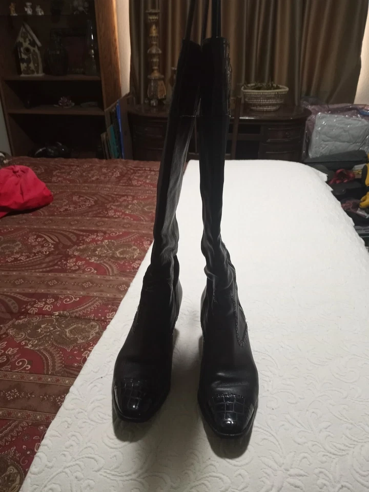 Botas hasta la rodilla negras Brighton Foto 4 de 4