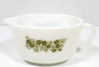 Vintage Pyrex Green Crazy Daisy Spring Blossom 2 Cup Gravy Boat 77B