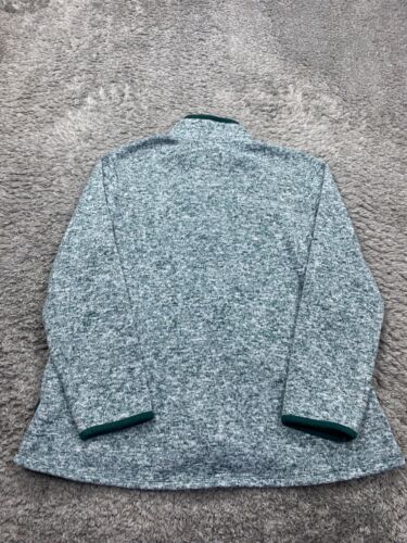 Stan Herman Jacket Women Large Mint Green Fleece Full Zip Mock Neck Sweater - Picture 2 of 10