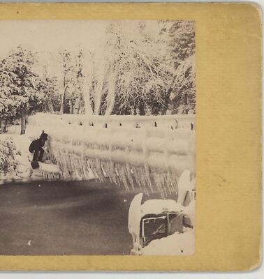 Niagara Falls in Winter E&HT Anthony Stereoview c1860