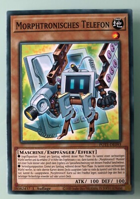 Yu-Gi-Oh! Morphtronisches Telefon, POTE-DE093, EX, Common, 1. Auflage, DE
