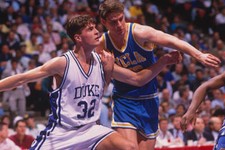Duke University Player Blocks A Ucla Player 1980 Basketball Photo