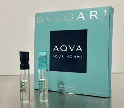 Blvgari Aqva & Marine Pour Homme EDT sample spray vials (#XL2)