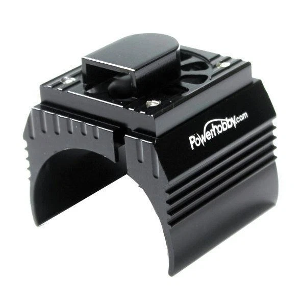 Ventilador de refrigeración motor sin escobillas de aluminio Powerhobby 1/10 negro PARA Titan 550 12T Foto 2 de 2
