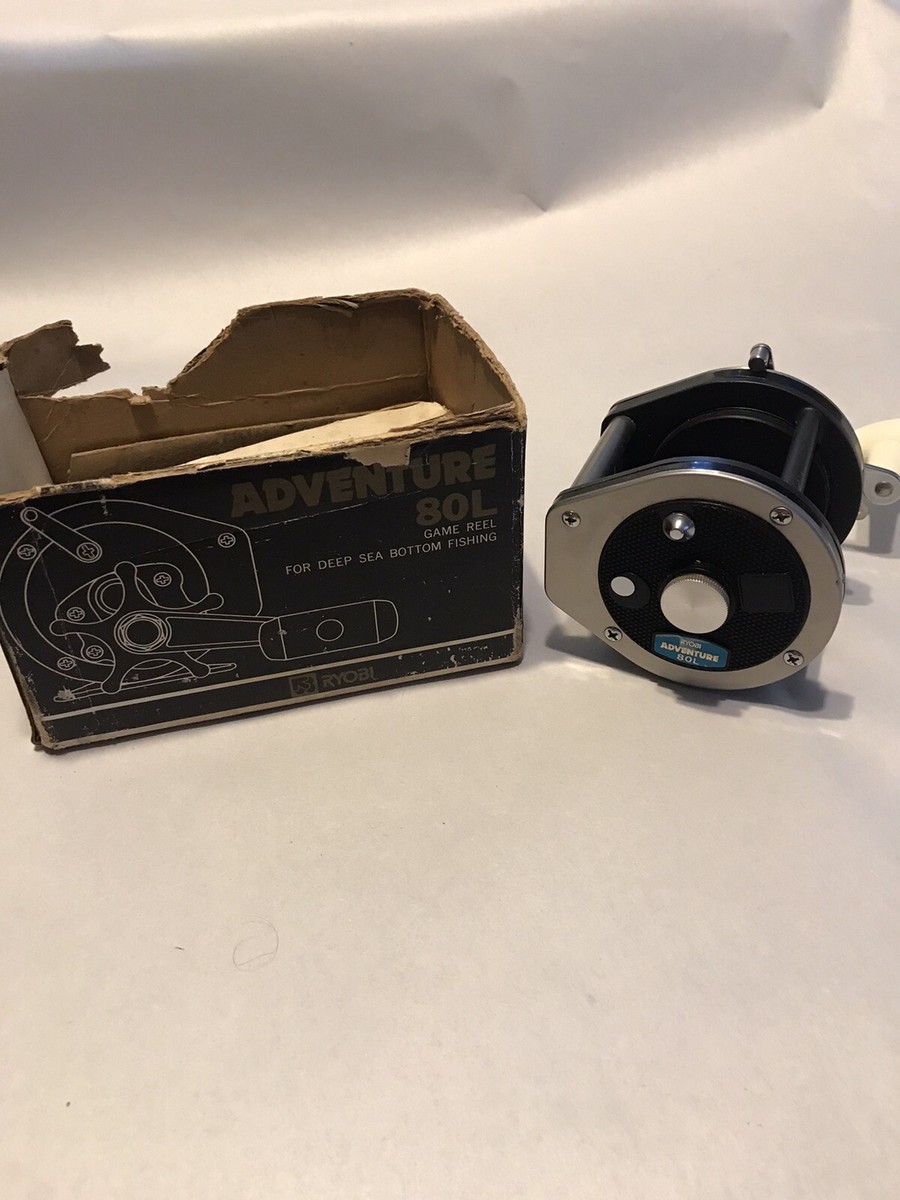 LARGE RYOBI BIG GAME FISHING REEL VINTAGE 80L ADVENTURE LARGE RYOBI BIG GAME FISHING REEL VINTAGE 80L ADVENTURE