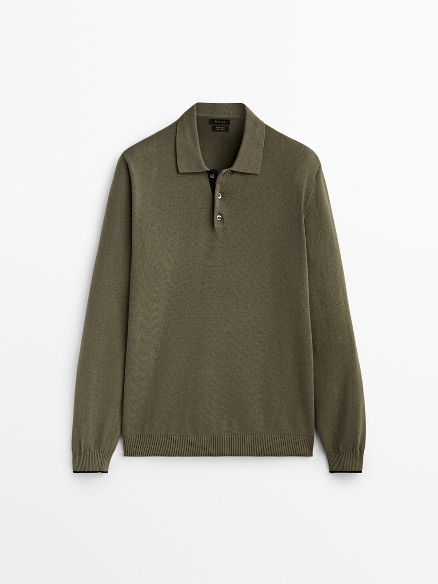 Manches Longues Massimo Dutti Polo Homme Manches Longues Polo - Main Image