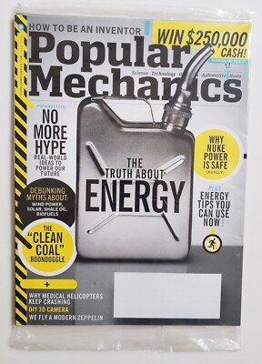New Popular Mechanics Magazine July 2010 The Truth About Energy, The Clean Coal