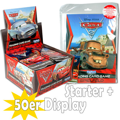 Disney CARS 2 Trading Cards   50er Display + Starter   topps   NEU! OVP!