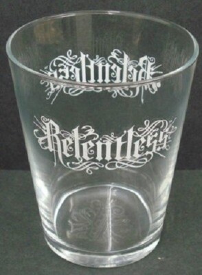 Set Of 2 x Relentless Energy Drink Glasses/Tumblers Brand New Genuine