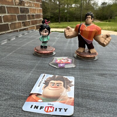Disney Infinity ugar Rush Figure, Venellope Von Schweetz and Wreck It Ralph