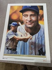 Topps Lou Gehrig ONE OF ONE Game within the Game Jennis 10x14" Art Print  🔥