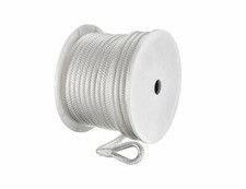 Seachoice 42131 Double-Braid Nylon Anchor Line   White   1/2 Inch x 150 Feet