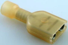 Molex ETC Nylon 22-18 GA F/I .250" Female Push-On Connector 100 Pack