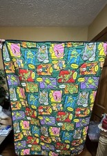 2014 Teenage Mutant Ninja Turtle Toddler Bed Set Comforter Fitted And Flat Sheet