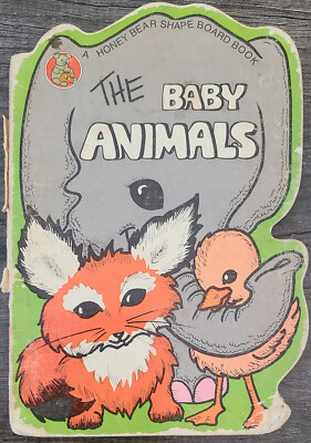 THE BABY ANIMALS by Fran Rizzo (1983) A Honey Bear Shape Board Book | eBay
