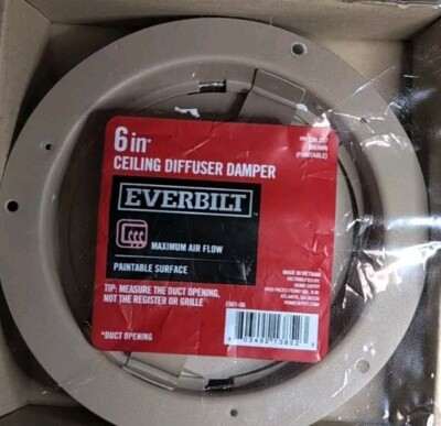 EVERBILT 6-Inch Ceiling Diffuser Damper, Brown (336-357)