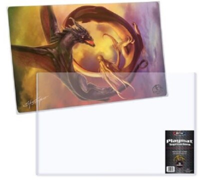 5 BCW High Quality Topload Holders For Playmat 24x14 x 3mm Rigid PVC Protection