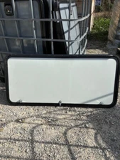 RV/Trailer Cargo Door / Access Door. White 48"x22"x2", W/ Locks & Keys, #129B