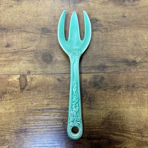 Original Green Vintage Fiestaware Serving Fork Made In USA