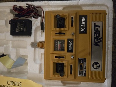 Vintage Kraft K Line KP-4K 72MHz Remote Control For RC Car - Used, Not tested